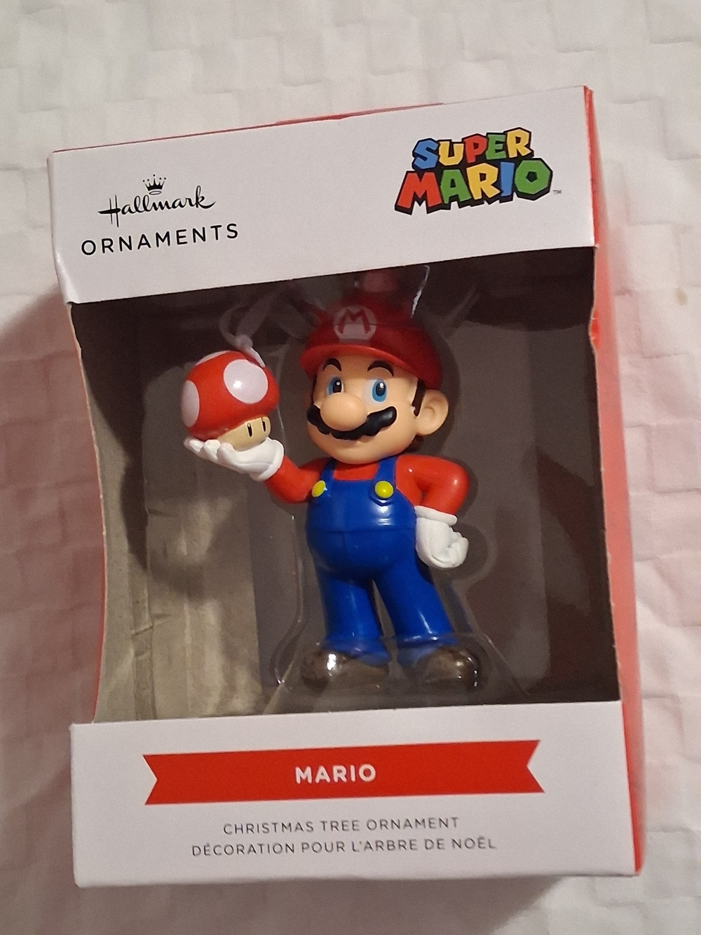 Hallmark Super Mario Red & Blue Mario Ornament